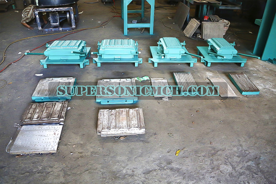 Mesin genteng beton, mesin genteng beton hidrolik, mesin genteng press Super Sonic Machinery WA: +62.811313603