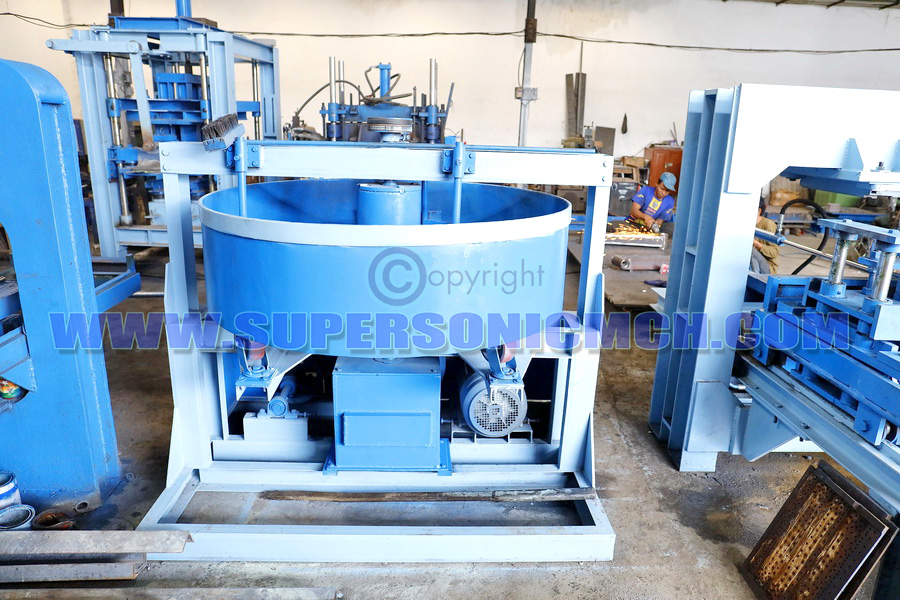 Mesin genteng beton, mesin genteng beton hidrolik, mesin genteng press Super Sonic Machinery WA: +62.811313603